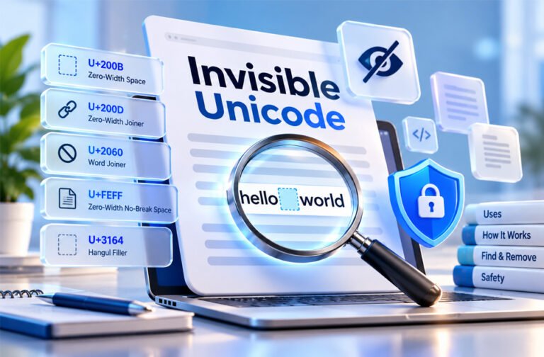 Invisible Unicode: What It Is, How It Works, Uses, and Safety Invisible Unicode: What It Is, How It Works, Uses, and Safety